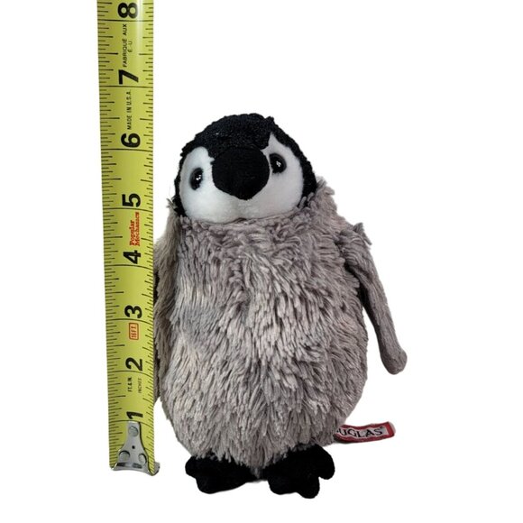 2/$15 Douglas Realistic Penguin Plush Chick Cuddles Gray Black 6.5" 2017 #3787 - Picture 10 of 10